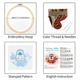thumbnail image 6 of VOCHIC Animal Embroidery Kits for Beginners with Autumn hedgehog pattern,Adults Starter Cross Stitch Kit DIY Needlepoint Kits, 6 of 8