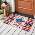 thumbnail image 5 of Independence Day Washable Area Rug 2 x 3 ft 250th Years American Flag Red Blue Star Fireworks, Soft Non Slip Rugs Stain Repellent Indoor Felt Carpet for Living Dining Room Bedroom Home Office, 5 of 9