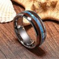 thumbnail image 5 of Anillo de carburo de tungsteno de 8 mm para hombre, banda de bodas con incrustaciones de madera de 0 pal, ajuste cómodo - Código de modelo 956, 5 of 5
