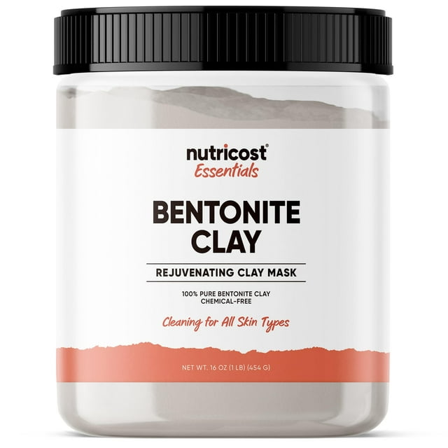 Máscara de arcilla Nutricost Essentials, arcilla bentonita, 454 g