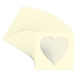 thumbnail image 3 of Off White Picture Frame Mat for 22x22 Frames - Heart Opening for 18x18 Photos - 50 Mats, 3 of 7
