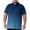 1#Blue, variant on BRANROY Men's Big and Tall Polo - Fade Print UPF 50  Mens Golf Shirts Short Sleeve, Collared Casual Work Shirts & Breathable Polo Shirts - Perfect for Outdoor & Course,Blue,2XL