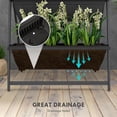 thumbnail image 6 of PetFurnishn Raised Garden Bed, 4 Tier Vertical Garden Planter Set, 4 Outdoor Planter Boxes with Stand, Self Draining Design Elevated Garden for Vegetable, Flowers & Herbs, Black, 6 of 9
