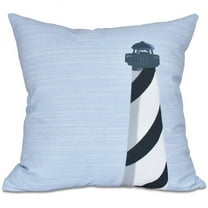 Simply Daisy 16" x 16" Light House Geometric Print Outdoor Pillow