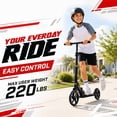 thumbnail image 4 of HALO Rise Above Supreme Big Wheel (8") Scooter - Black - Adults and Kids - Unisex, 4 of 9