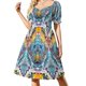 thumbnail image 1 of Vestido de manga corta Tide Vestidos casuales Vestidos de verano para mujer Vestido, 1 of 7