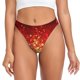 thumbnail image 1 of Balery Red Gold Glitter Tangas de Algodón para Mujer con Estampado – Ropa Interior Sexy, Transpirable, G-string-3X-Large, 1 of 1