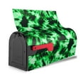 thumbnail image 3 of Pofeuu Green Tie Dye Print Mailbox Covers Letterbox Cover Mailbox Wrap for Home Garden Yard Outdoor Decor -25.5x21 in, 3 of 8