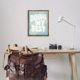 thumbnail image 3 of Stupell Industries Doing My Best Phrase Text & Numbers Painting Brown Floater Framed Canvas Art Print Wall Art, 25 x 31, 3 of 10