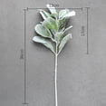 thumbnail image 3 of Walbest Simulation Flocked Lambs Ear Spray Lambs Ear Stems Foliage Picks Artificial Greenery Plant for Home Wedding DIY Craft Floral Wreath, 3 of 7