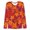 Orange, variant on Womens Tops Fashion Maple Leaf Printed Long Sleeve Round Neck Womens Tee,Orange,3XL