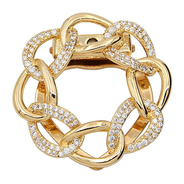 Hebilla de anillo para bufanda, broche para bufanda de seda, soporte para envolver ropa, decoración de ropa