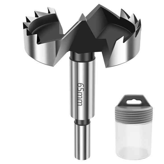 2-1/2" Wood Drill Bit for Holes Wood Hole Saw Auger Opener Woodworking Drilling Tool High Speed Steel Multi Tooth Smooth Cutting for Crafting Tasks​