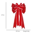 thumbnail image 2 of Lazos navideños Lazos decorativos navideños Lazo de corona navideña para decoración del hogar del árbol de Navidad, 2 of 5