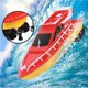 thumbnail image 5 of Bewildely 1 Juego de barcos de carreras RC, operación Simple, doble propulsor, barco de Control remoto aerodinámico, yate ligero y potente Embarcaciones y Embarcaciones Radio Control rojo, 5 of 6