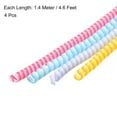 thumbnail image 2 of Uxcell Spiral Cable Protector for USB Cord Sleeve 4.6 Feet Each, Red,Purple,Yellow,Blue, 2 of 4