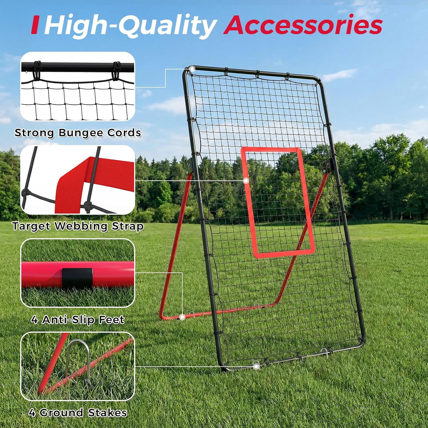 Wisykoke Portable Volleyball Net Set, Adjustable Height Outdoor Volleyball Net, Heavy Duty Weatherproof Training Equipment for Beach, Backyard, Park, Camping