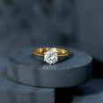 thumbnail image 5 of Rosec Jewels 2 Carat Lab Grown Diamond Engagement Ring - 8 mm Round Diamond Solitaire Ring - EF-VS Quality Certified - with Jewelry Box, 14K Yellow Gold, US 7.00, 5 of 9