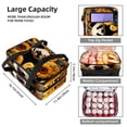 thumbnail image 3 of Panda Double Layered Insulated Lunch Bag with Two Compartments | Large Capacity Refridgerated Lunch Bags for Hand Carry - 7.1x11.4x16.1 inches, 3 of 6