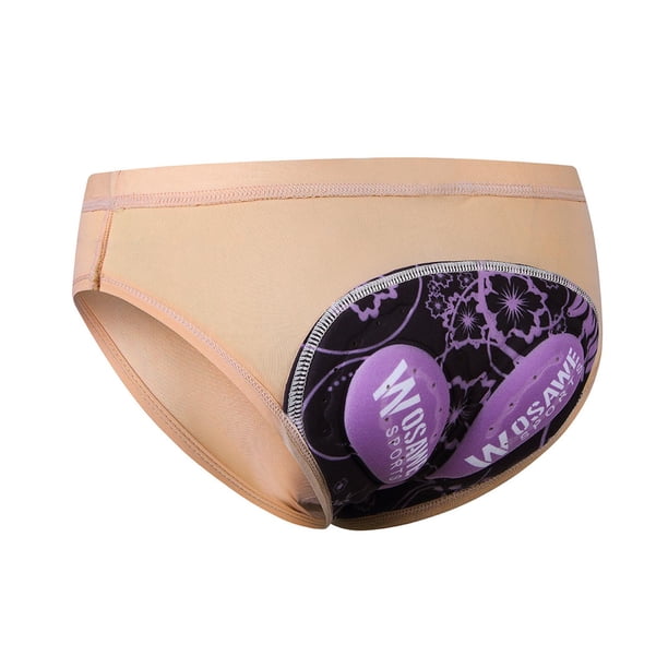 Ropa interior para mujer, pantalones cortos deportivos, moda, secado rápido, acolchado 3D 2XL