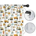 thumbnail image 4 of Blackout Kids Curtains,Cartoon Construction Vehicles Animals Childrens Insulated Curtains Set Of 2,Bedroom Essentials,Toddler Room Decor 42"x63", 4 of 5