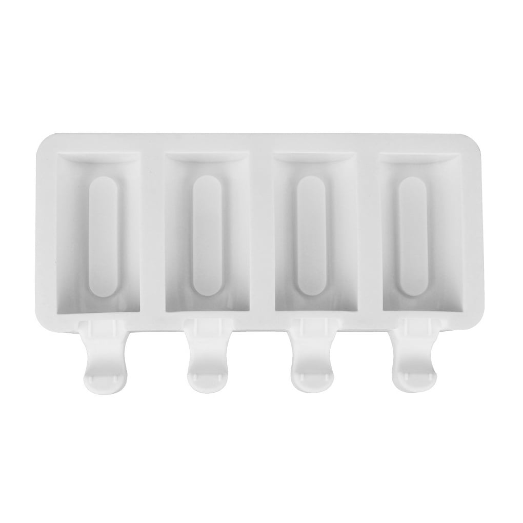 Linyer Ice Cream Mold DIY 4 Grids Chocolate Maker Tray Silicone Non