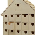 thumbnail image 4 of DIY Wooden Advent Calendar House 14 x 12 Inch, Pack of 2 Christmas Advent Calendar With 24 Empty Drawers for Crafts, by Woodpeckers, 4 of 8