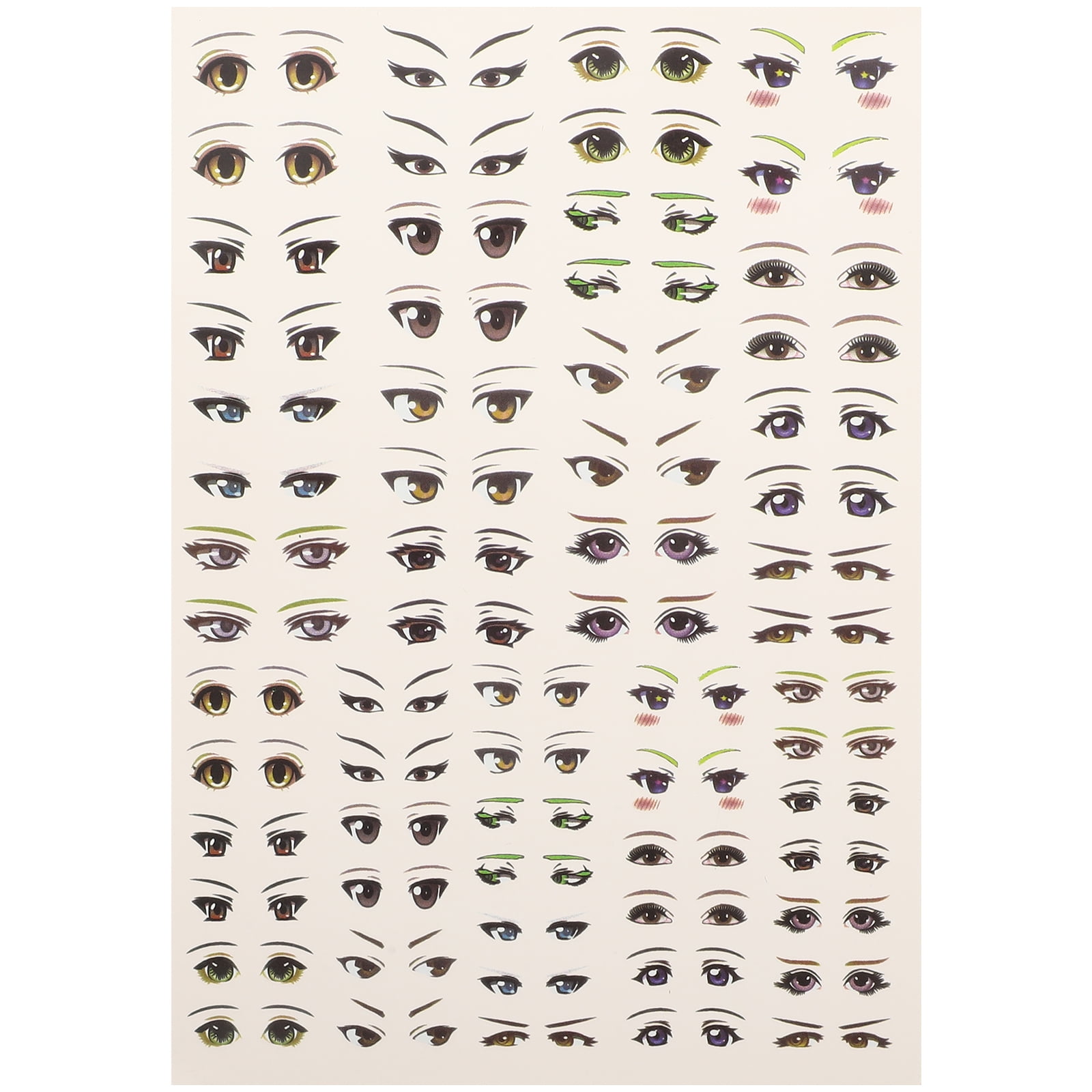 Buy Kawn 5X Light DIY Cartoon Toy Eyes Stickers Water Decals for Clay Doll  15x13cm Online at Low Prices in India  Amazonin
