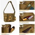 thumbnail image 5 of Bolso bandolera táctico militar Molle Bolso de hombro impermeable Hombres Mujeres para senderismo Camping Ciclismo Viajes Escalada Trekking, Marrón JAMW Sencillez, 5 of 5