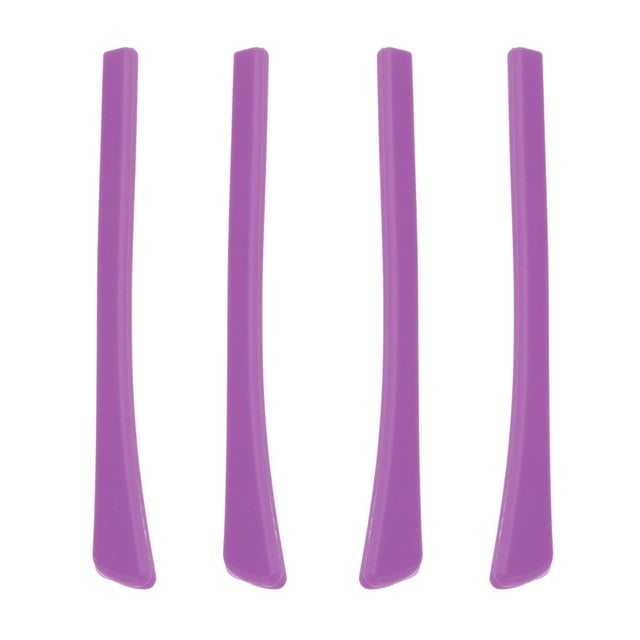 2 pares de puntas de repuesto para anteojos, silicona suave, fácil de instalar, duradero para patas de anteojos fino, accesorios para Violeta shamjiam manga del oído