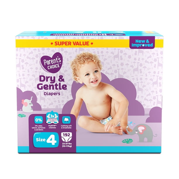 parent-s-choice-dry-gentle-diapers-size-4-192-count-walmart