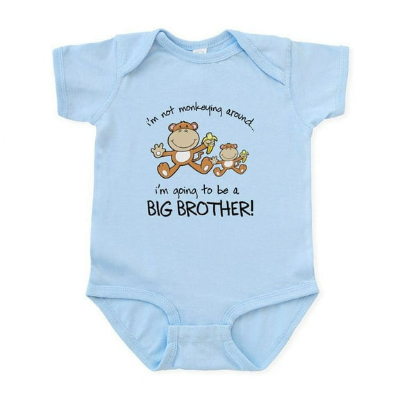 CafePress - Big Brother T Shirts Monkey Infant Bodysuit - Baby Light Bodysuit, Size Newborn - 24 Months