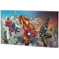 thumbnail image 2 of Marvel Heroes in Action Gallery Wrapped Canvas Wall Art - Large Marvel Wall Decor Featuring Spider-Man, Iron Man and Black Panther, 2 of 3