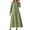 Light Green, variant on Conairie Maxi Dresses for Women Solid Color V Neck Loose Stretch Fashion Long Sleeve A-Line Dress Lightweight Soft Lounge Long Swing Dress Beige L