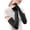 Black, variant on Women Summer Outdoor Solid Color Sun Block Soft Long Arm Sleeves Fingerless Gloves, Light Blue