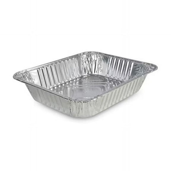 Aluminum Steam Table Pans, Half-Size 2.56" Deep, 128 oz., 10.38 x 12.75, 100/Carton
