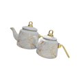 thumbnail image 4 of veasfak 2Pcs Enamel Tea Pot Set Easy to Clean Tea Jug for Home Use Kitchen Tea House White, 4 of 9