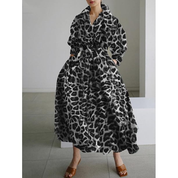 S-5XL Korean Fashion Long Sleeve Shirt Dress Chic Turndown Neck Ruched Maxi Dress Women 2022 Autumn Winter Clothes Streetwear5XL Gao Jinjia LED