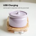thumbnail image 5 of Fuente de agua de cerámica para gatos de 1000 ml, fuente automática para perros pequeños y medianos, dispensador de agua potable para mascotas con carga USB, 5 of 5