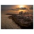 thumbnail image 2 of Rocky Coast with Ancient Ruins - Oversized Beach Canvas Artwork, 2 of 3