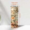 thumbnail image 4 of Personalized Music Notes Skinny Tumbler Gifts - Customized Music Notes Sheet With Vintage Florals Gifts - Unique Gifts For Musicians - Custom Name 20oz Insulated Stainless Steel Tumbler, 4 of 7