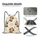 thumbnail image 4 of Fotbe Sloth Yoga Bolsa Mochila con Cordón Estampada, Bolsa de Gimnasio Deportiva, Bolsa Cinch, Bolsa con Cordón para Hombres y Mujeres-Small, 4 of 6