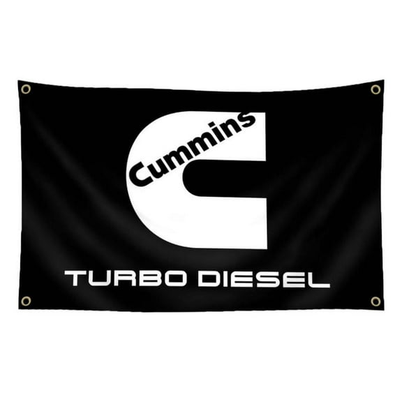 Cummins Banner Flag Banner Flag with Brass Grommet Polyester Durable for Dormitory, Room, Outdoor, Party Decoration