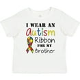 thumbnail image 3 of Inktastic I Wear an Autism Ribbon for My Brother Boys or Girls Baby T-Shirt, 3 of 5