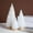 White, variant on 3 Pcs White Classic Artificial Mini Christmas Tree Sisal Bottle Brush Trees with Wood Base Christmas Pine Trees for Autumn Winter Holiday Home Kitchen Party Decor