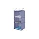 thumbnail image 2 of ZCJNER 3-Compartment Wardrobe Organizer Fabric Hanging Closet with Iron Frame Foldable Hanging Shelf - DOPA Gray, 2 of 5