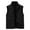 Black, variant on Aueoeo Fuzzy Vests For Men Outdoors Spring Warm Waistcoat Stand Collar Full Zipper Work Jackets With Pockets