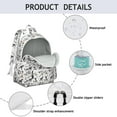 thumbnail image 4 of Schnauzer Dogs with Paw Backpack for School,Cute School Bag,Schoolbag with Adjustable Shoulder Straps & Padded Back,13.4"x11"x4.7", 4 of 6