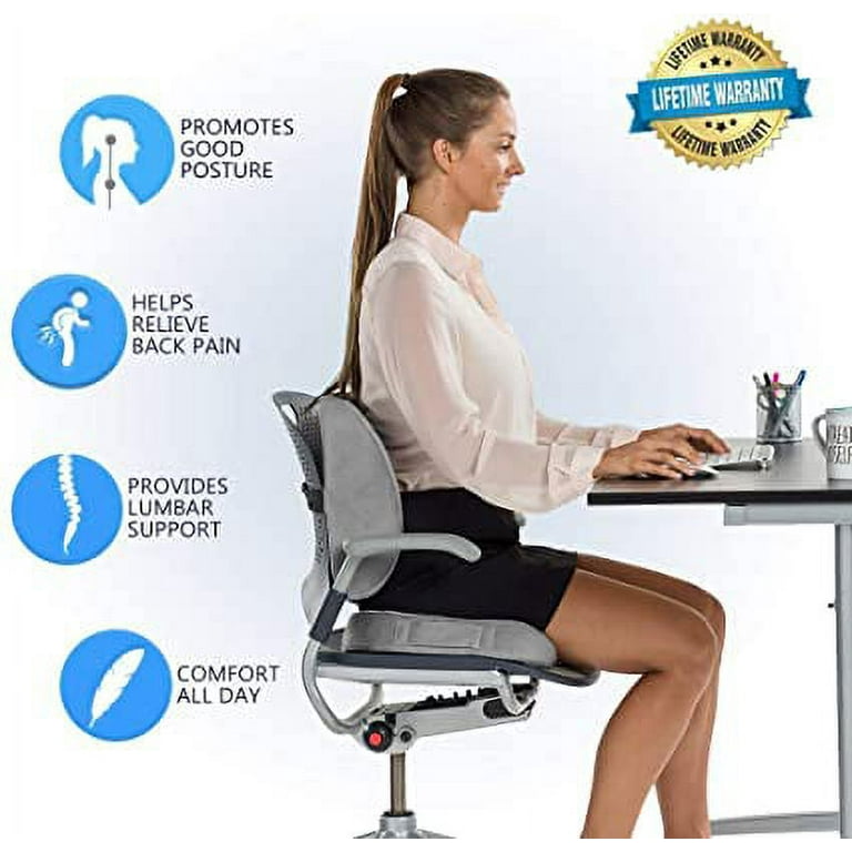 1 ComfiLife Gel Enhanced Seat Cushion - Non-Slip Orthopedic Gel & Memory  Foam Coccyx Cushion for Tailbone Pain - Office Chair Car