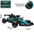 thumbnail image 5 of Montable Electrico para Niños Formula 1 Aston Martin F1 Racing Team con Control Remoto 12v - Verde, 5 of 5
